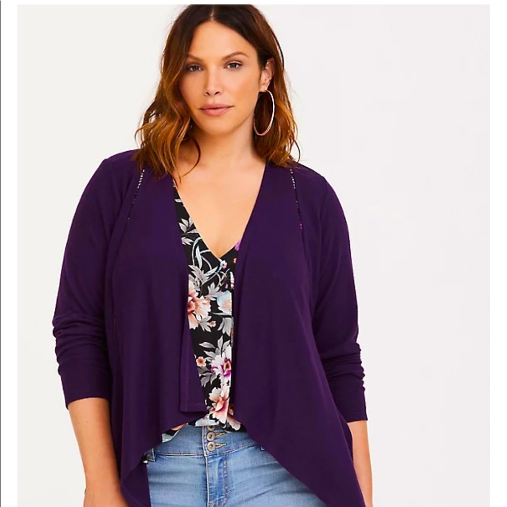 Torrid Eyelet Cardigan